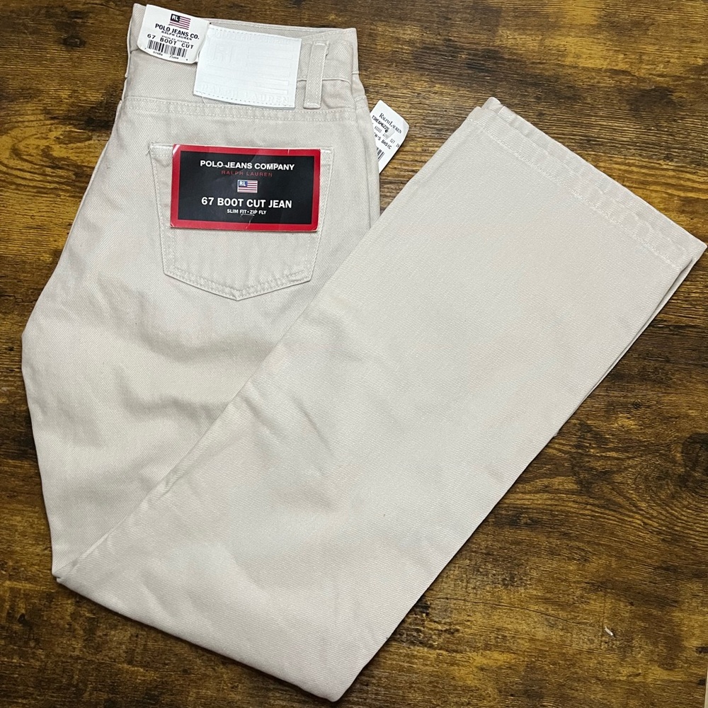 Vintage Tan Boot Cut Ralph Lauren Polo Jeans Co. Jeans